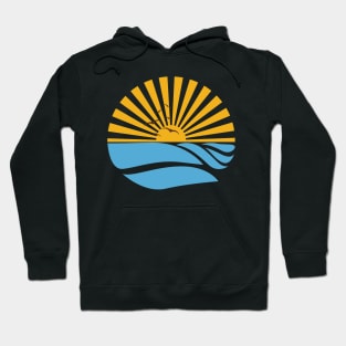 Sunset Cloud Landscape Summer Logo Hoodie